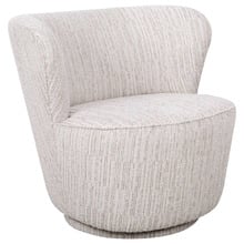 Ivory Alera Upholstered Swivel Wingback Chair